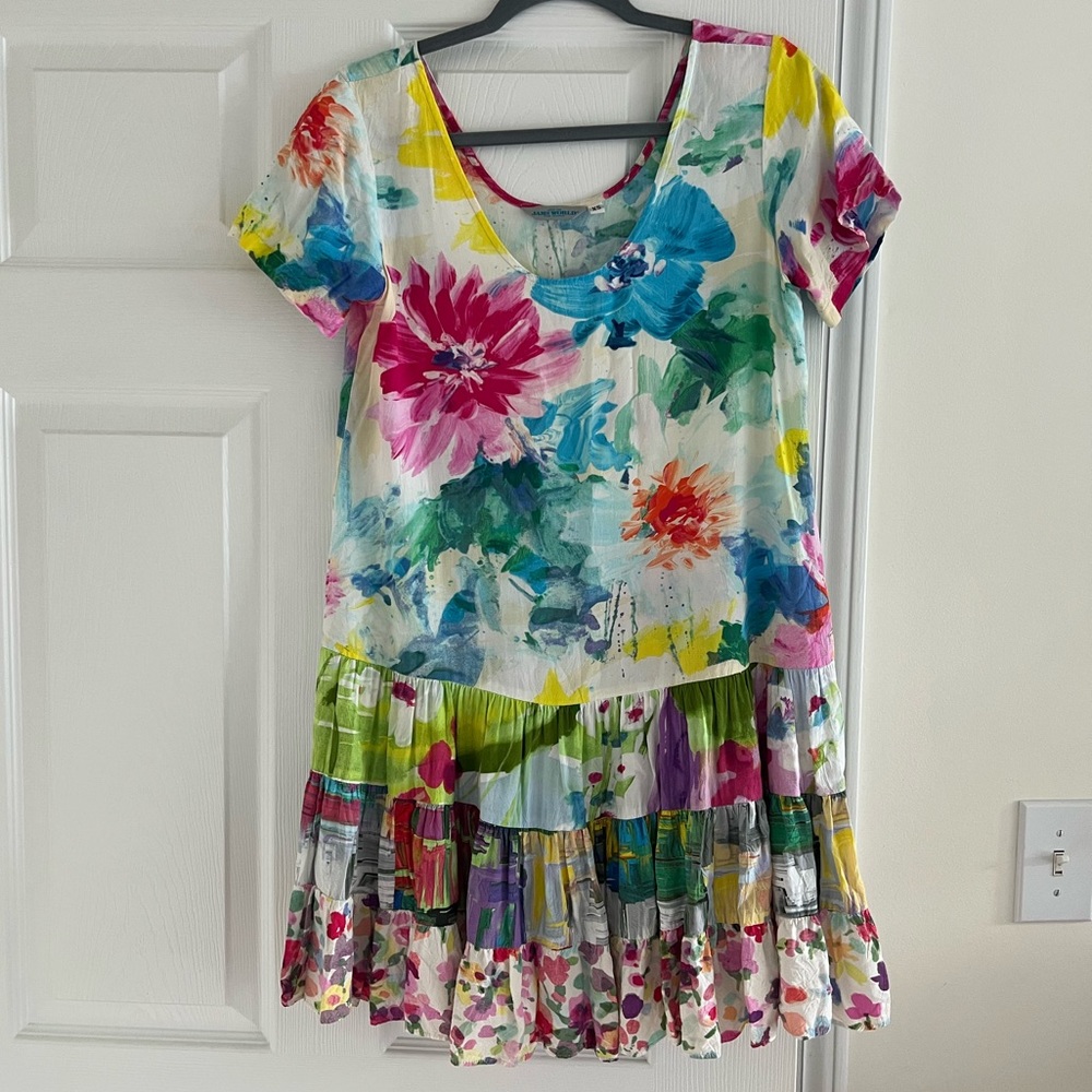 Colorful Floral Coverup Dress